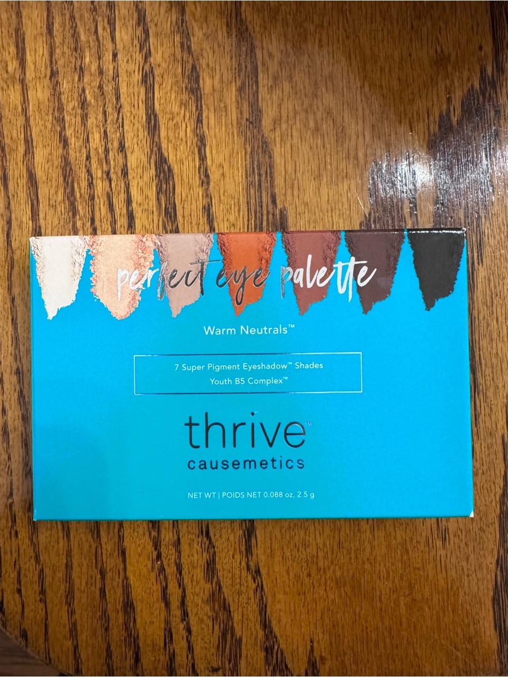 Thrive Causemetics Warm Neutrals Eyeshadow Palette — Teal & Brown Shades